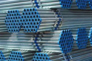 Bundles of galvanised steel tubes ready for delivery from Seegaan Hardware